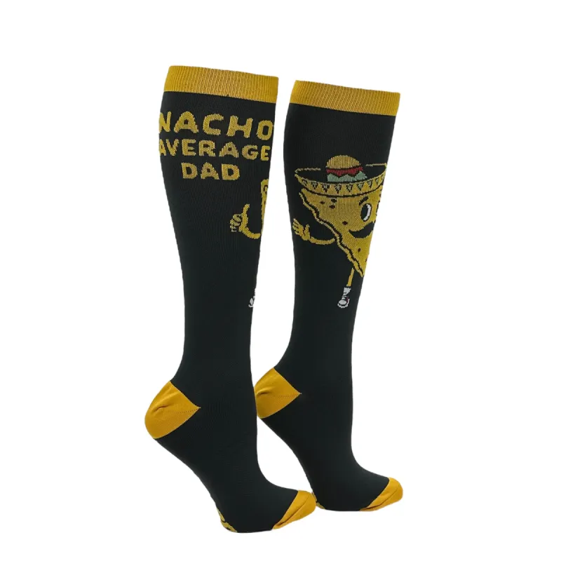 Nacho Average Dad Compression Socks sold by Crazy Dog T-Shirts