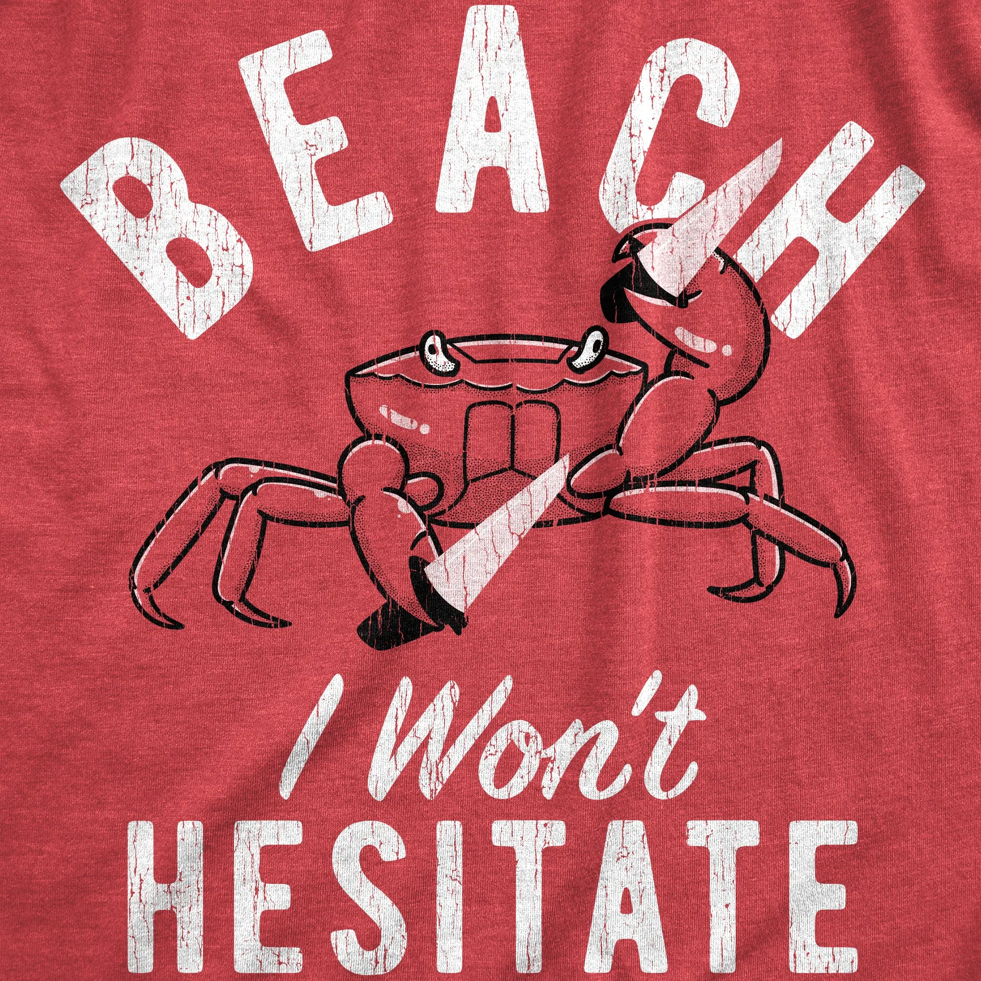 Beach I Wont Hesitate Women's T Shirt sold by Crazy Dog T-Shirts product image thumbnail 2