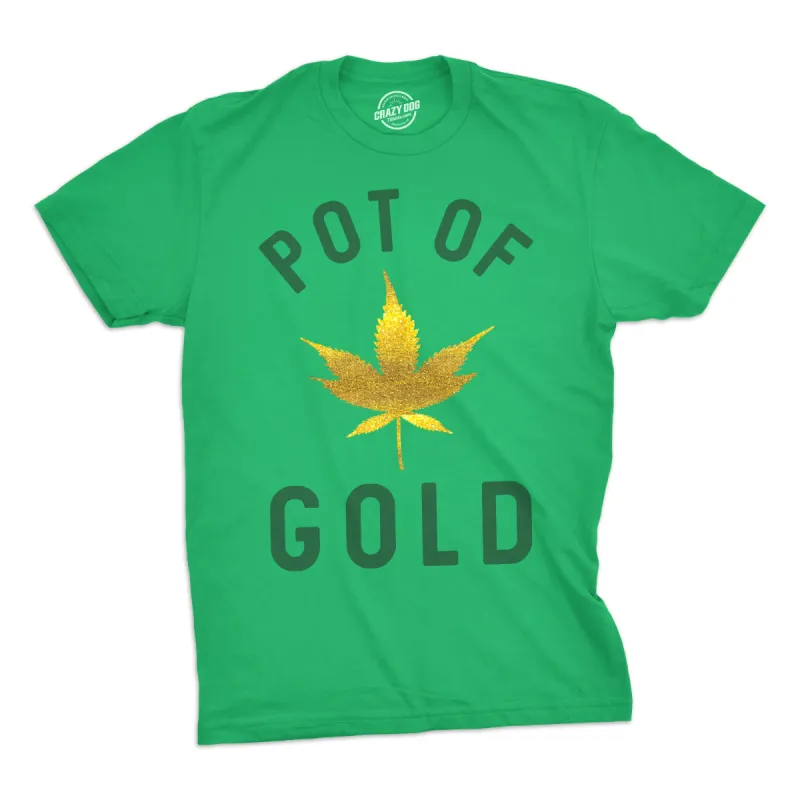 Pot Of Gold Men's T Shirt sold by Crazy Dog T-Shirts