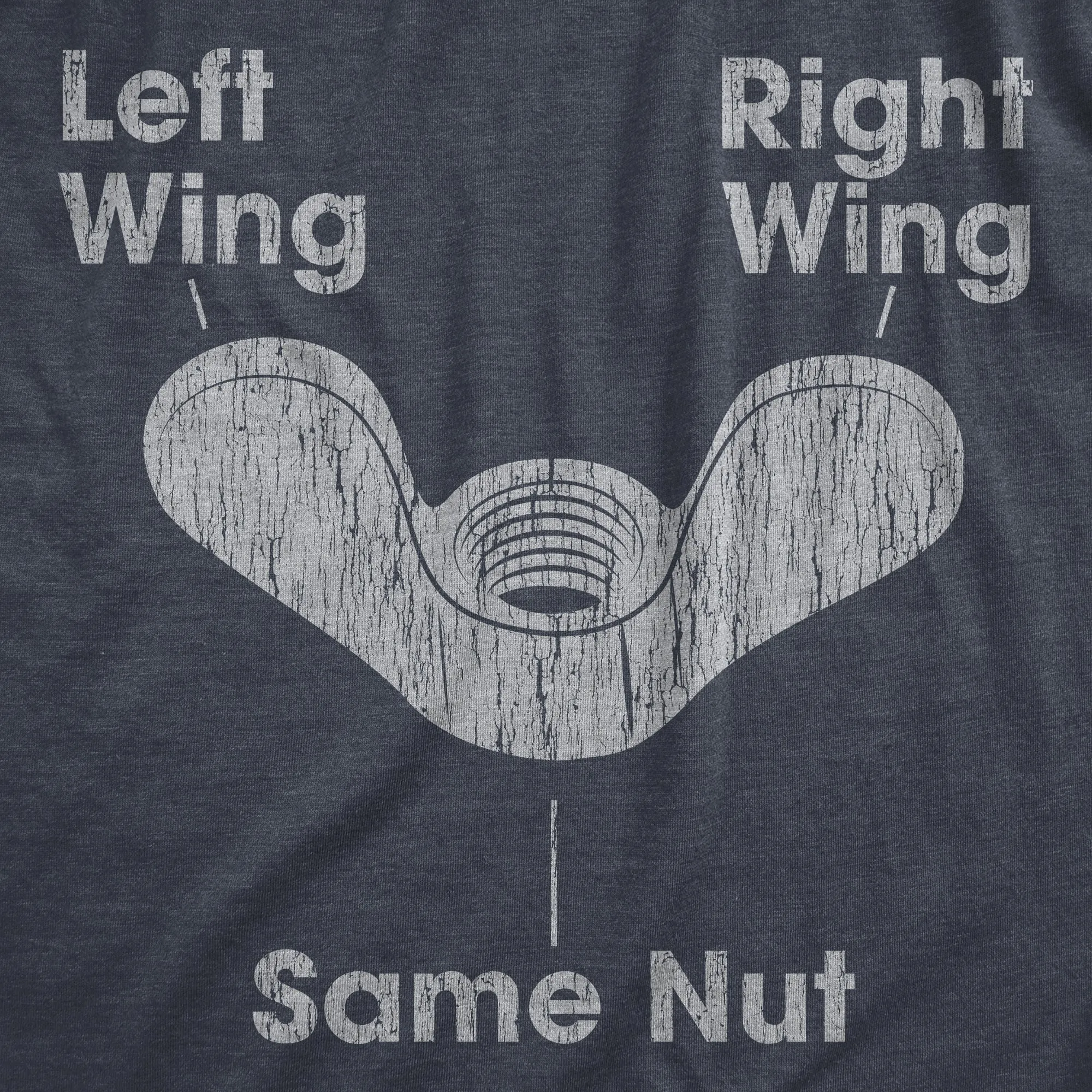 Left Wing Right Wing Same Nut Women's T Shirt sold by Crazy Dog T-Shirts product image thumbnail 2
