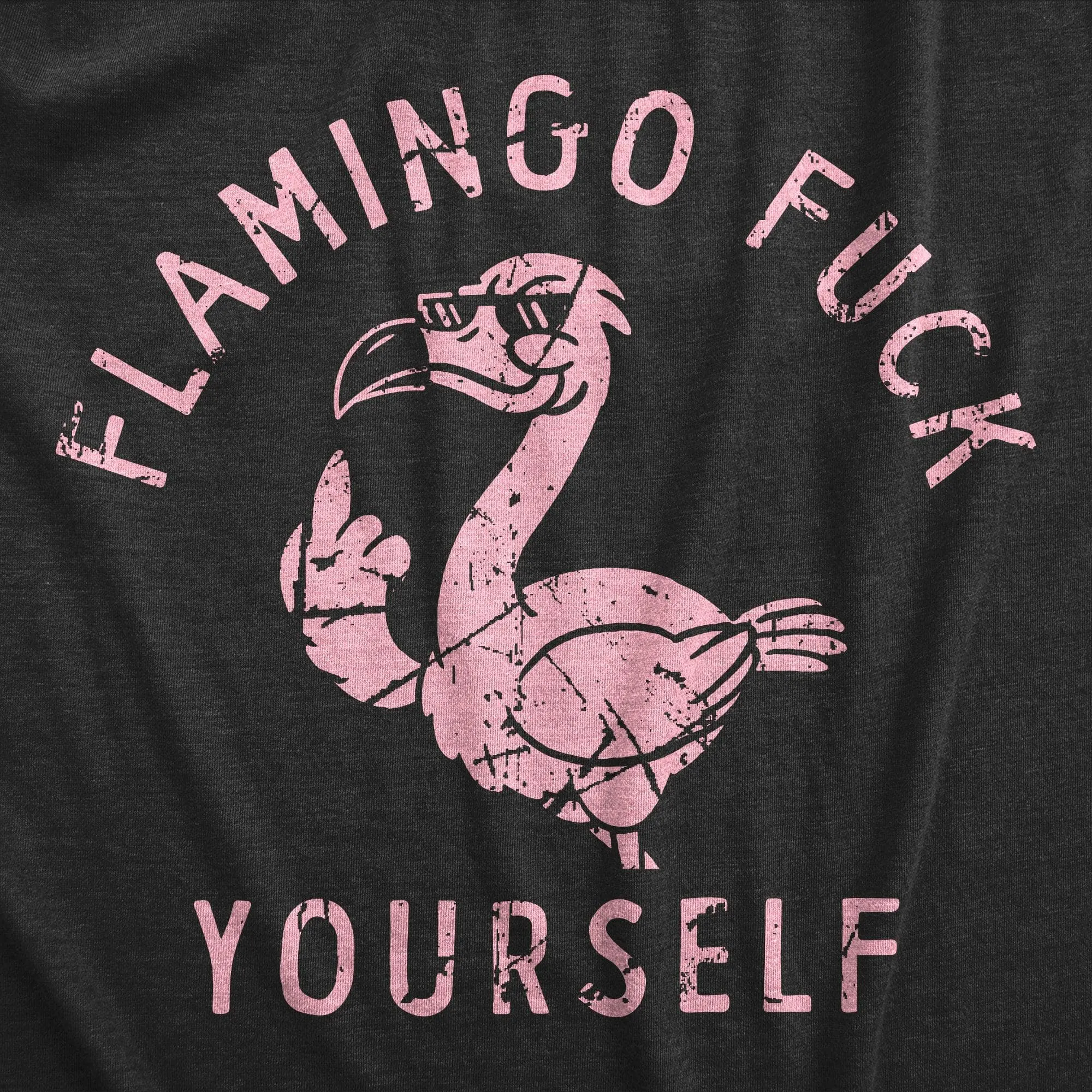FlamingoFuckYourself Men's T Shirt sold by Crazy Dog T-Shirts product image thumbnail 2