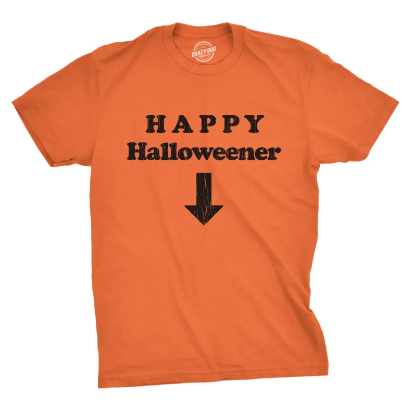 Happy Halloweener Men's T Shirt sold by Crazy Dog T-Shirts