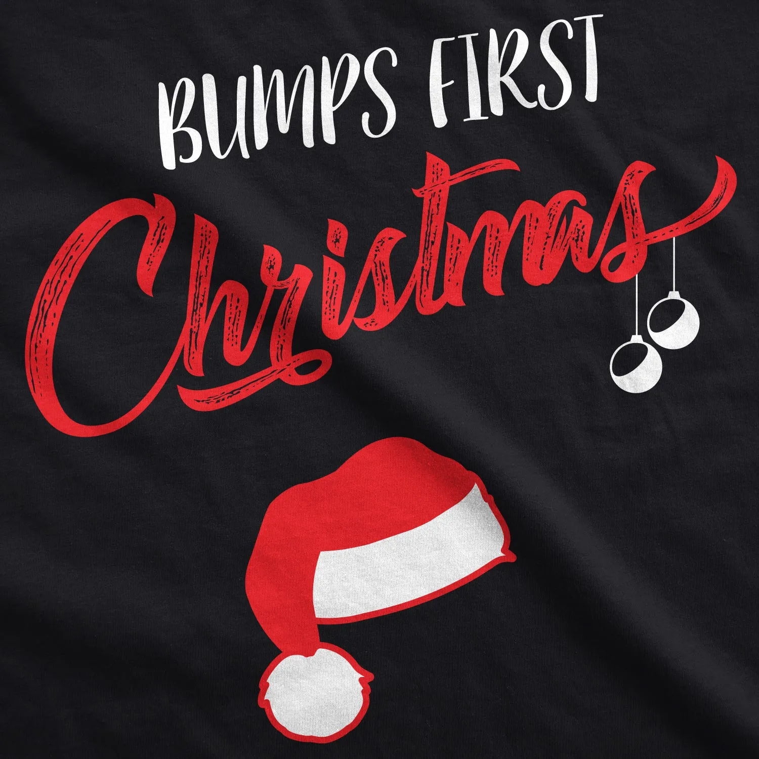 Bump's First Christmas Maternity T Shirt sold by Crazy Dog T-Shirts product image thumbnail 3