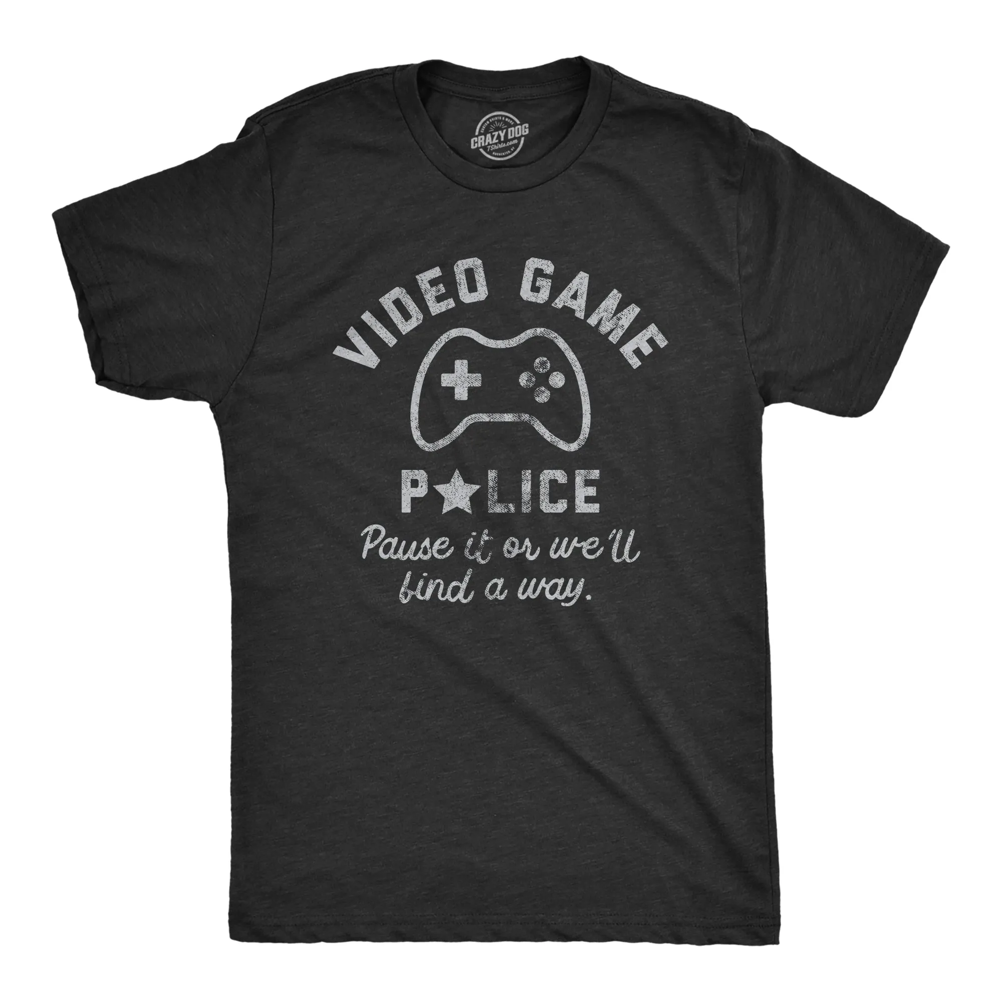 Video Game Police Men's T Shirt sold by Crazy Dog T-Shirts