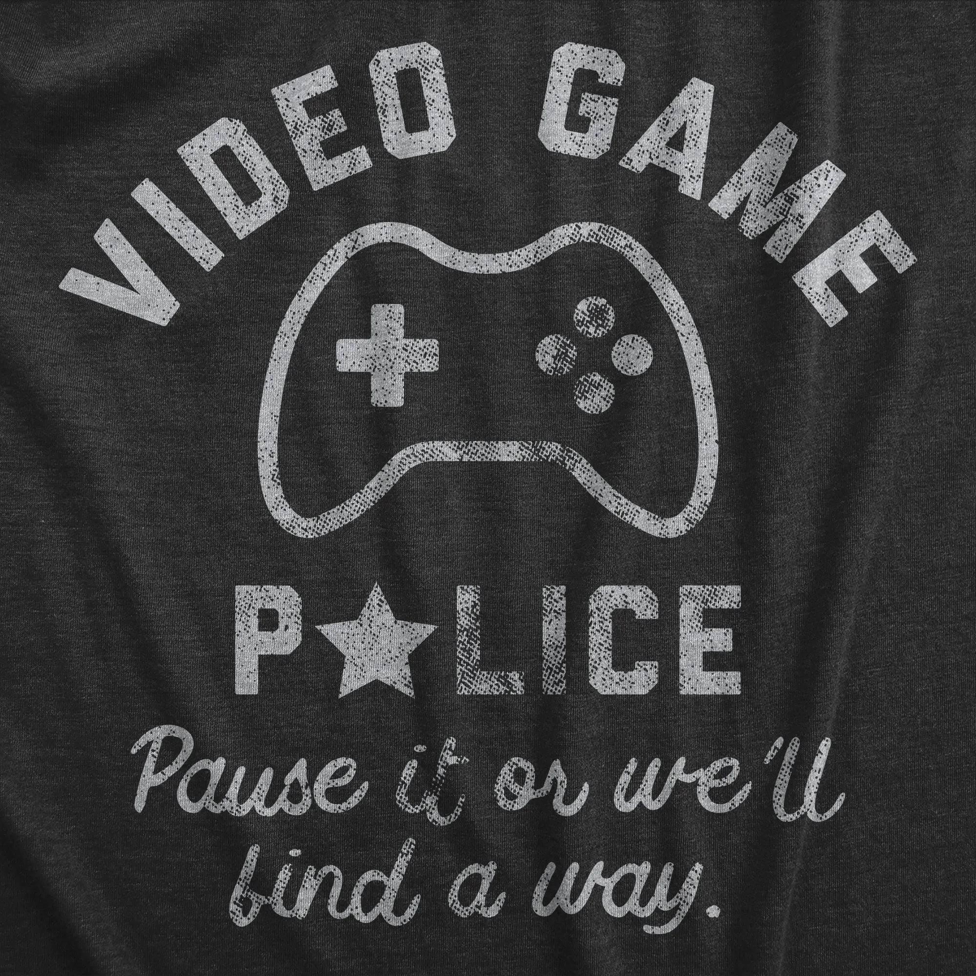 Video Game Police Men's T Shirt sold by Crazy Dog T-Shirts product image thumbnail 2