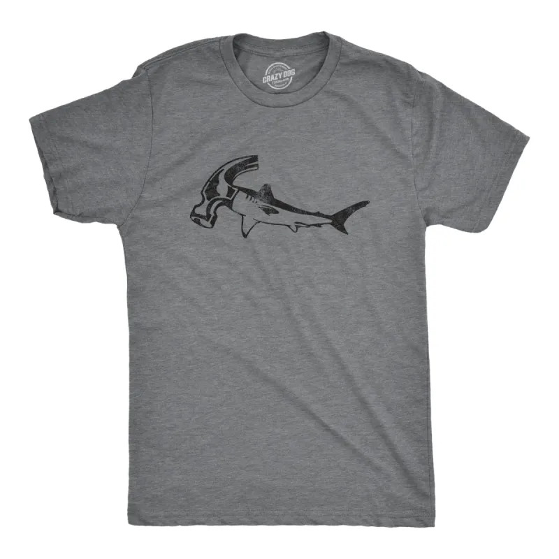 Hammer Head Shark Men's T Shirt sold by Crazy Dog T-Shirts