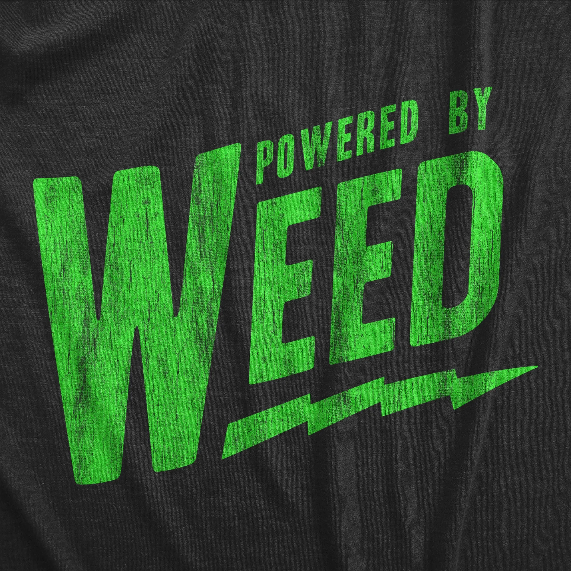 Powered By Weed Men's T Shirt sold by Crazy Dog T-Shirts product image thumbnail 2