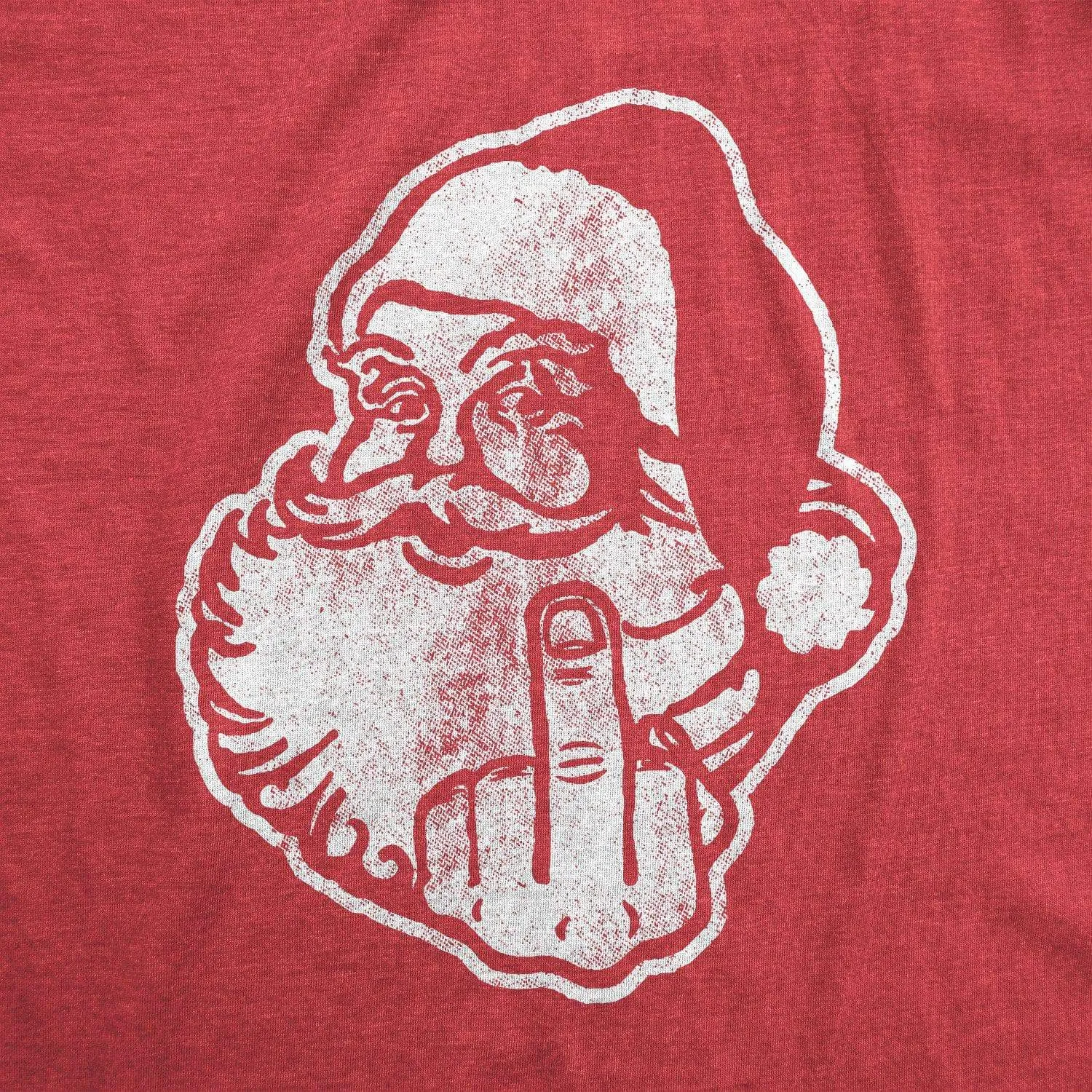 Middle Finger Santa Men's T Shirt sold by Crazy Dog T-Shirts product image thumbnail 2