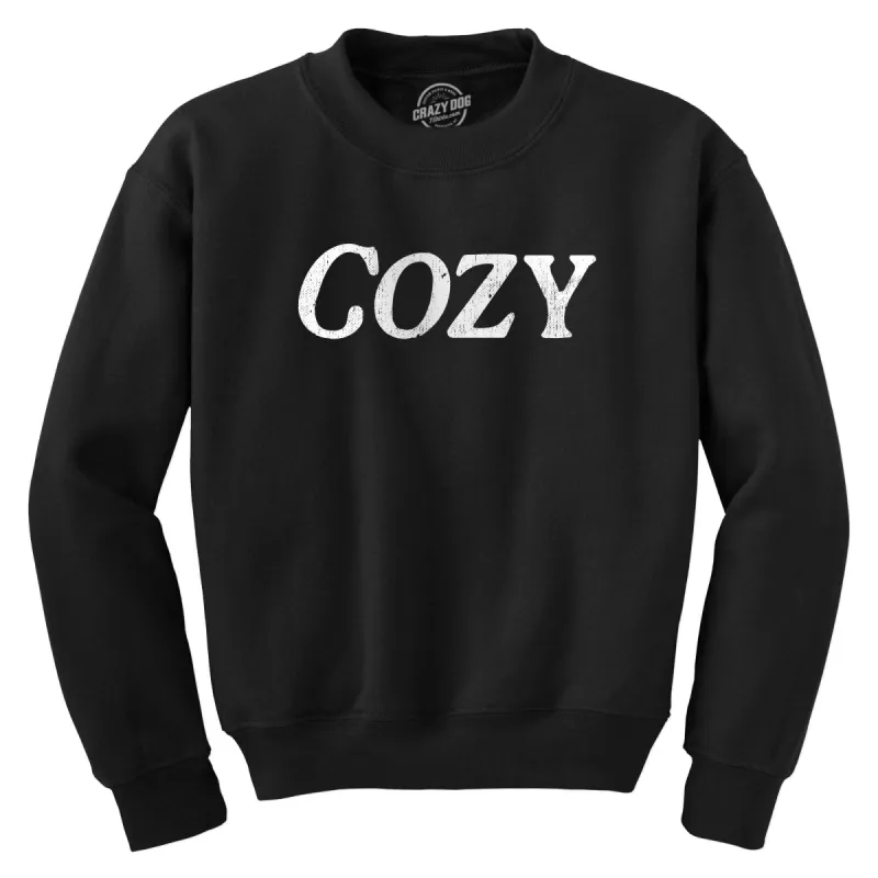Cozy Crew Neck Sweatshirt sold by Crazy Dog T-Shirts