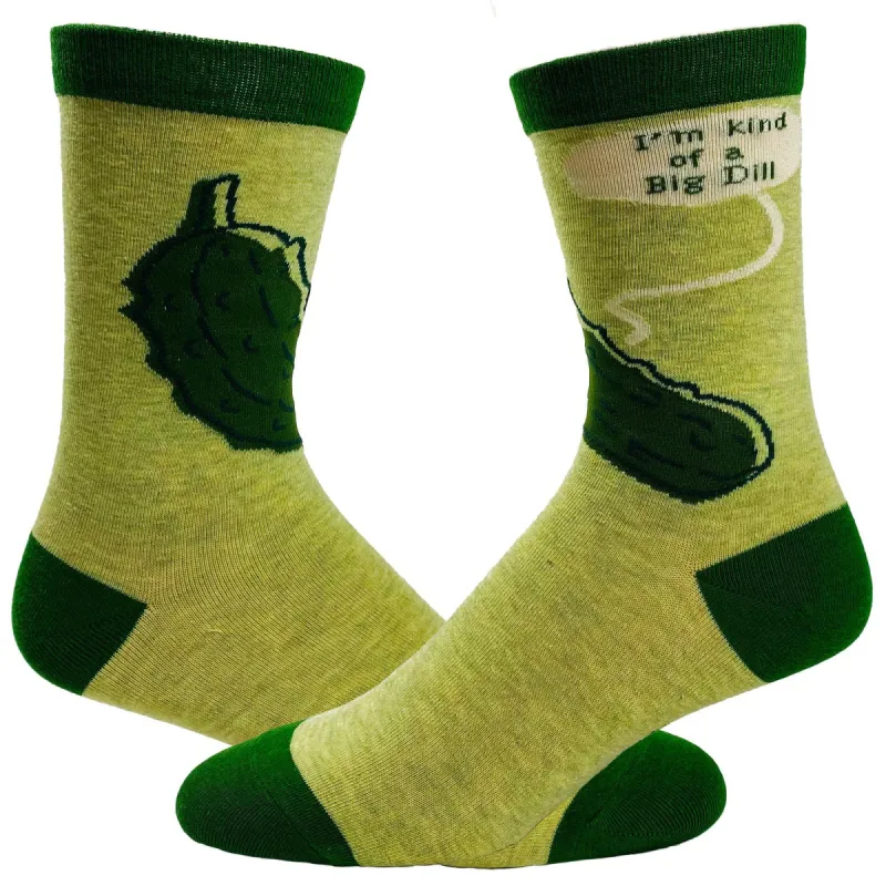 Men's I'm Kind Of A Big Dill Socks sold by Crazy Dog T-Shirts