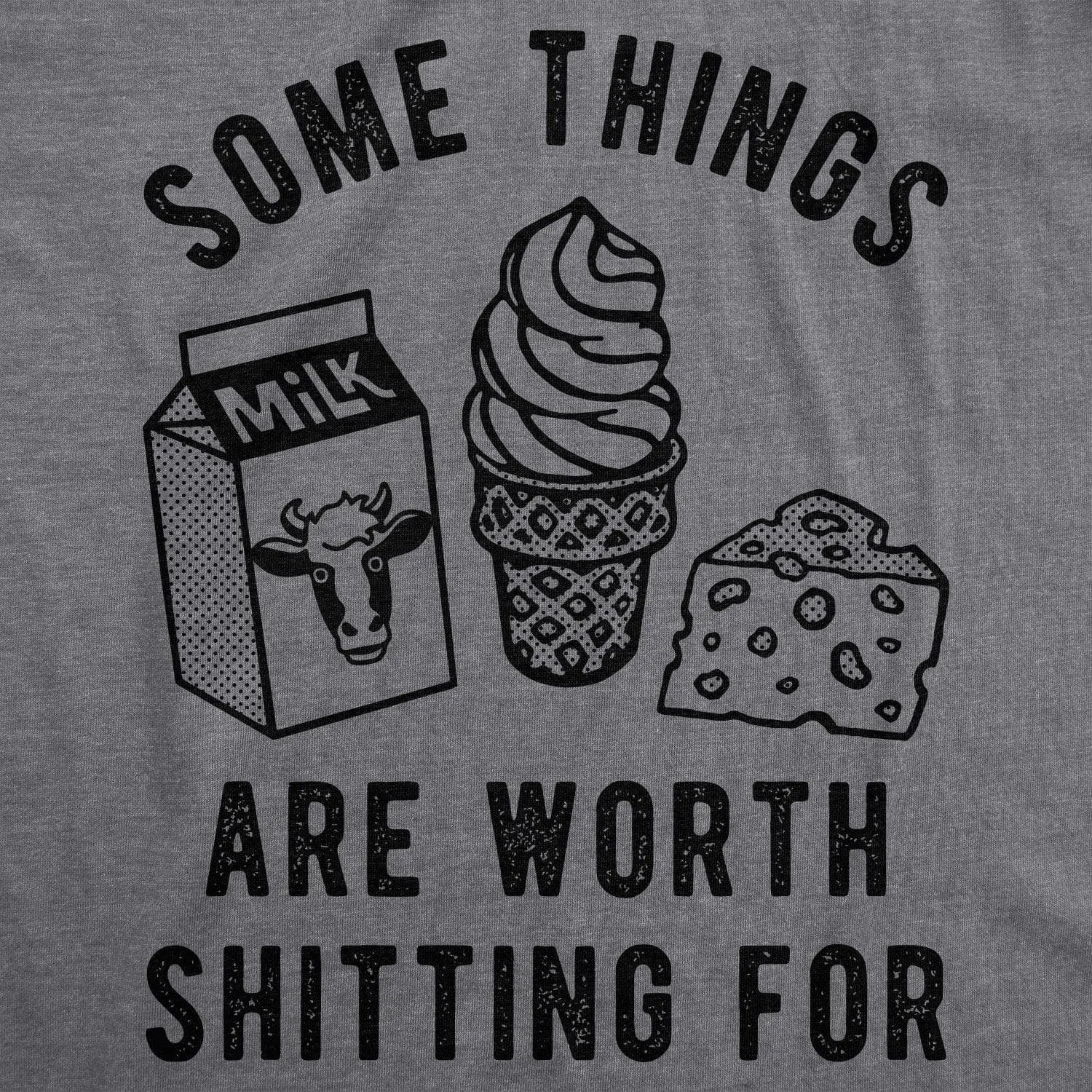 Some Things Are Worth Shitting For Men's T Shirt sold by Crazy Dog T-Shirts product image thumbnail 2