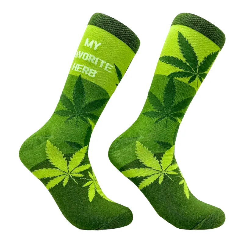 Men's My Favorite Herb Socks sold by Crazy Dog T-Shirts