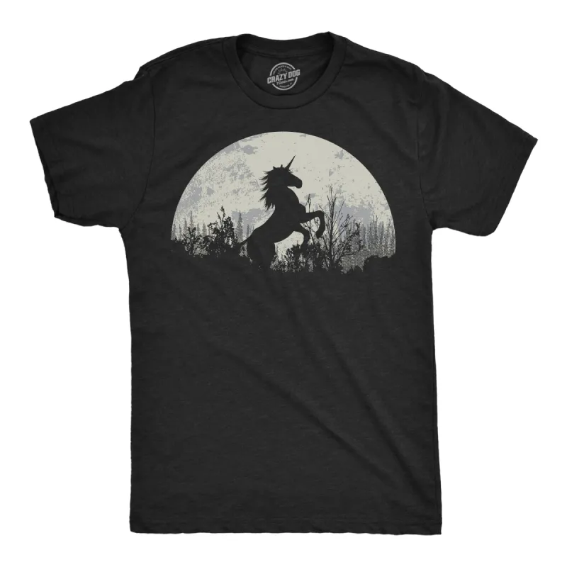 Moon Unicorn Men's T Shirt sold by Crazy Dog T-Shirts