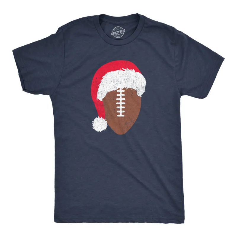 Santa Football Men's T Shirt sold by Crazy Dog T-Shirts