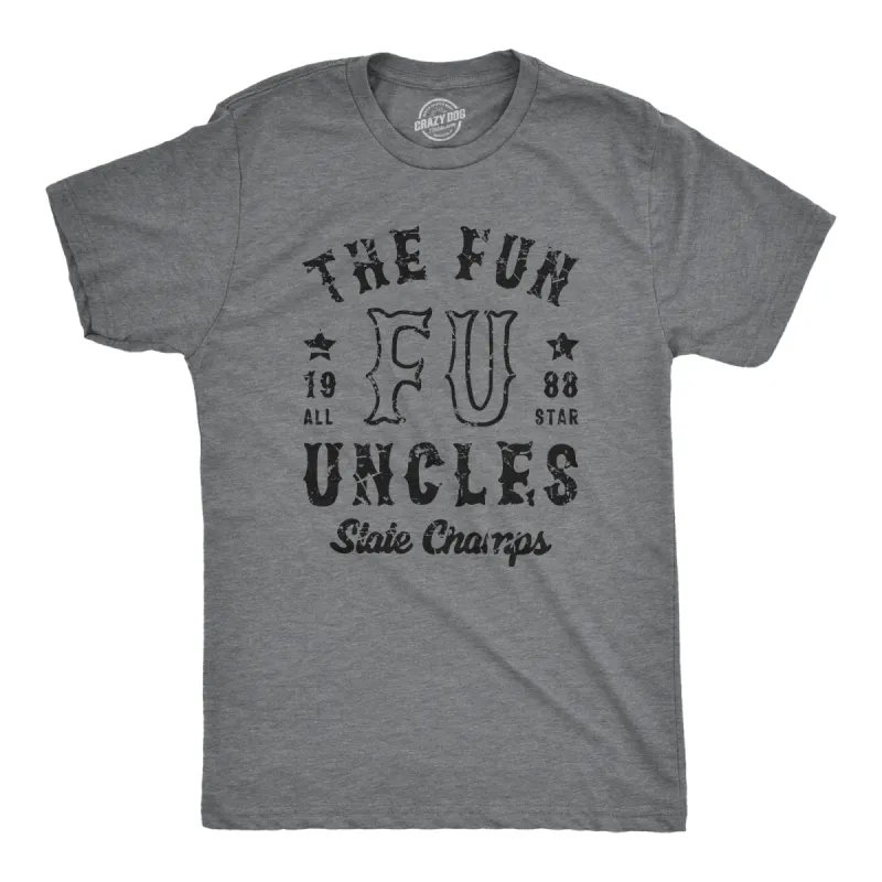 The Fun Uncles State Champs Men's T Shirt sold by Crazy Dog T-Shirts