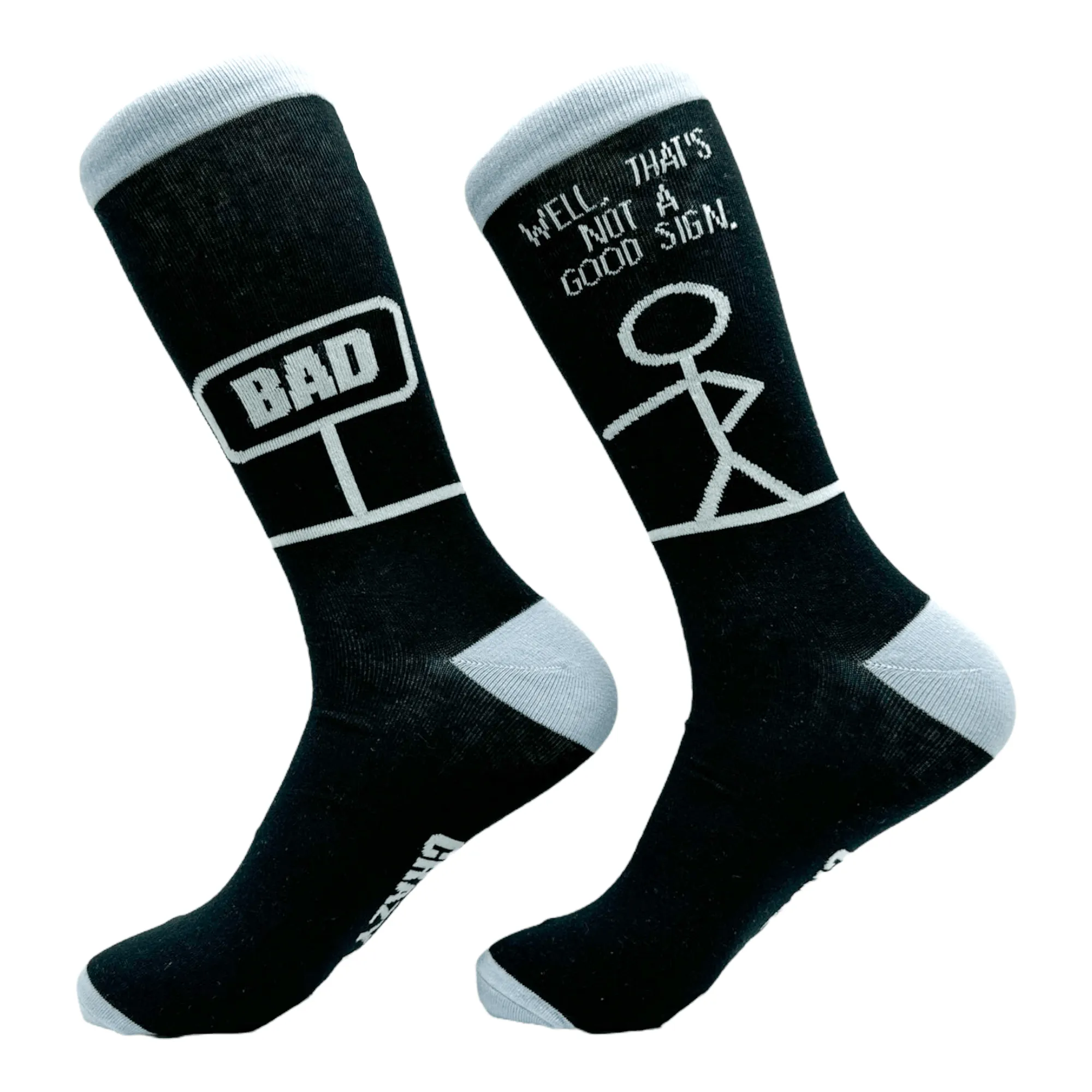 Men's Bad Sign Socks sold by Crazy Dog T-Shirts product image thumbnail 2