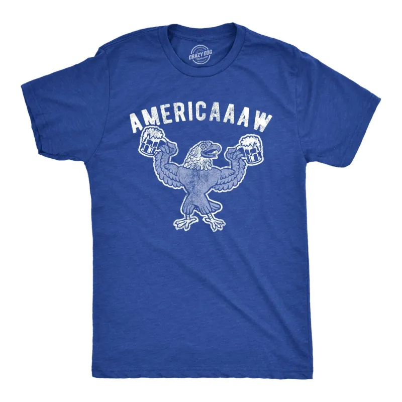 Americaaaw Men's T Shirt sold by Crazy Dog T-Shirts