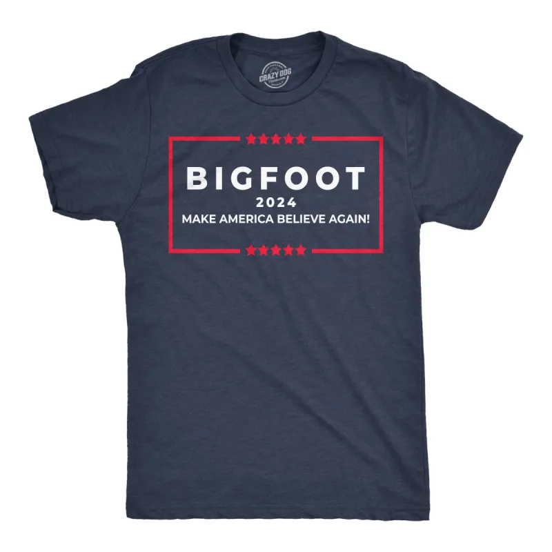 Bigfoot 2024 Men's T Shirt sold by Crazy Dog T-Shirts