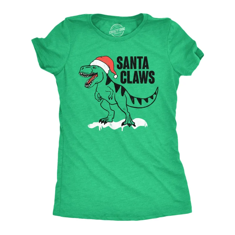 Santa Claws Women's T Shirt sold by Crazy Dog T-Shirts