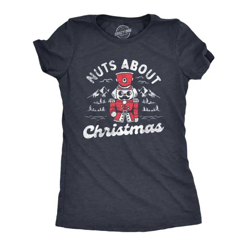 Nuts About Christmas Women's T Shirt sold by Crazy Dog T-Shirts
