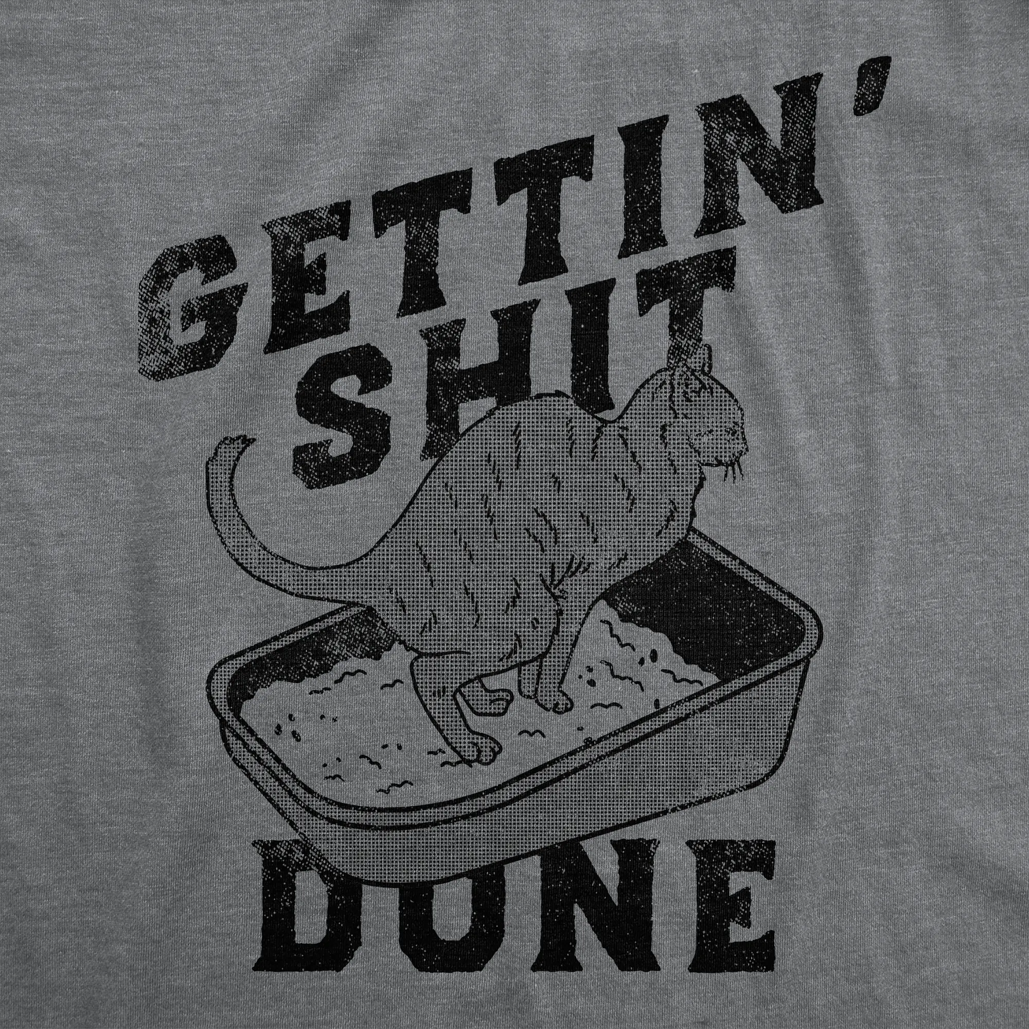 Gettin Shit Done Cat Women's T Shirt sold by Crazy Dog T-Shirts product image thumbnail 2