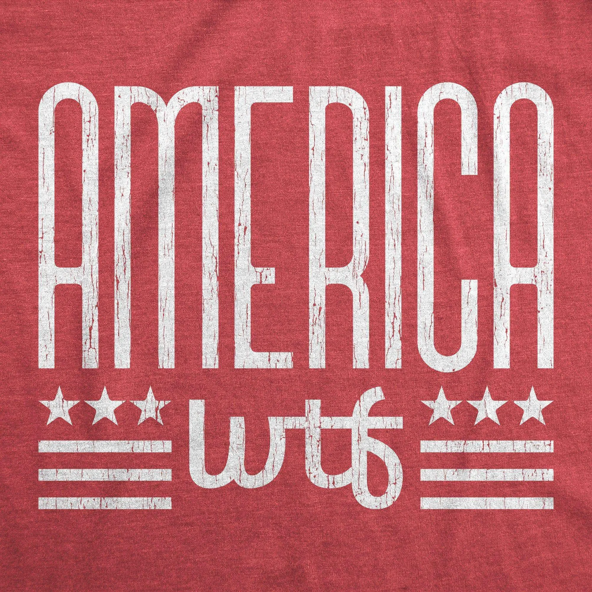 America WTF Women's T Shirt sold by Crazy Dog T-Shirts product image thumbnail 4