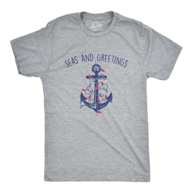 Seas And Greetings Men's T Shirt sold by Crazy Dog T-Shirts