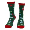 Women's Santa Flipping Bird Socks sold by Crazy Dog T-Shirts