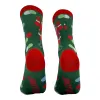 Women's Santa Flipping Bird Socks sold by Crazy Dog T-Shirts