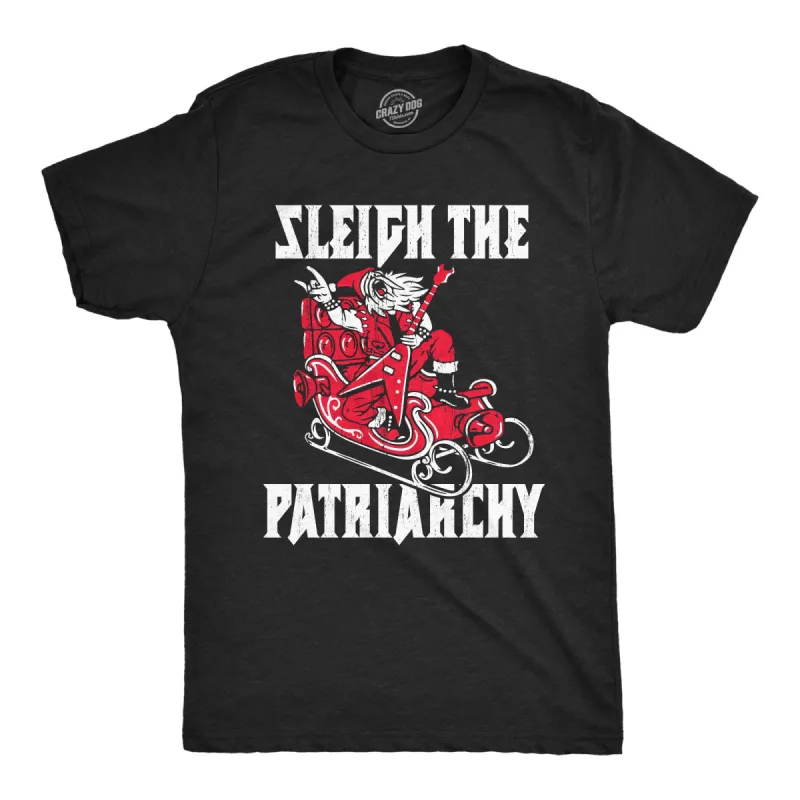 Sleigh The Patriarchy Men's T Shirt sold by Crazy Dog T-Shirts
