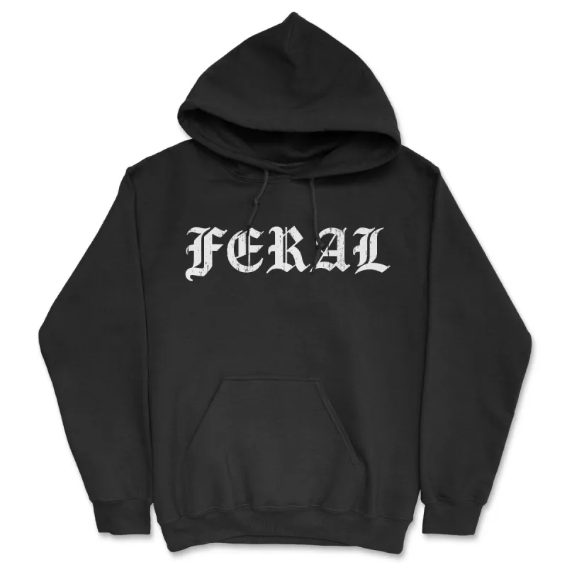 Feral Hoodie sold by Crazy Dog T-Shirts