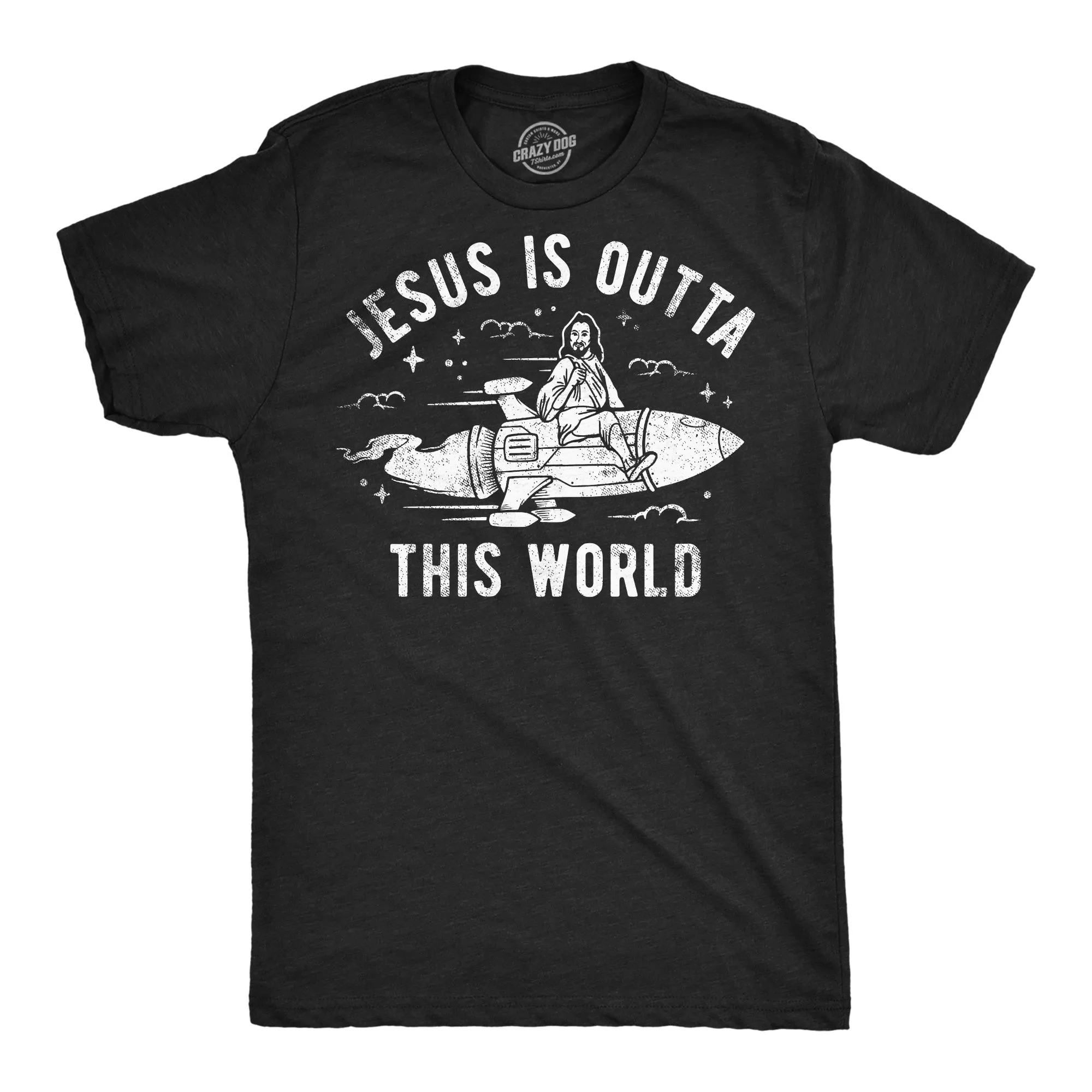 Jesus Is Outta This World Men's T Shirt sold by Crazy Dog T-Shirts product image thumbnail 3