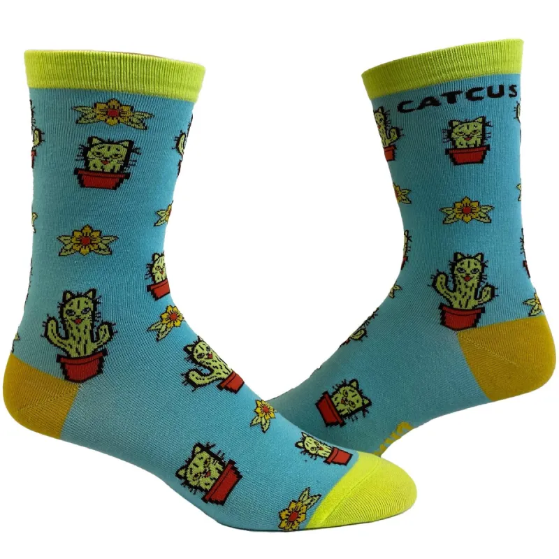 Womens Catcus Socks sold by Crazy Dog T-Shirts