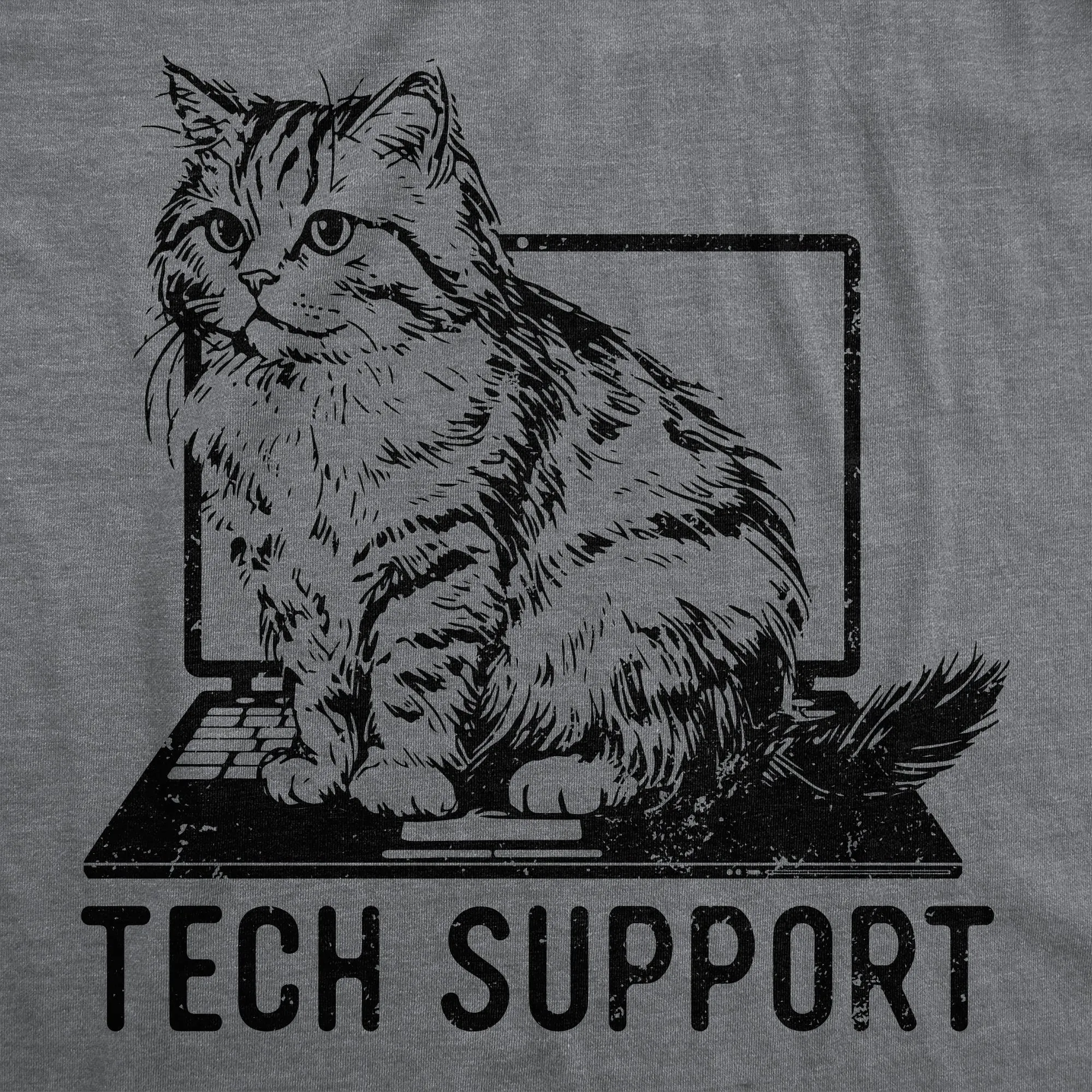Tech Support Men's T Shirt sold by Crazy Dog T-Shirts product image thumbnail 2