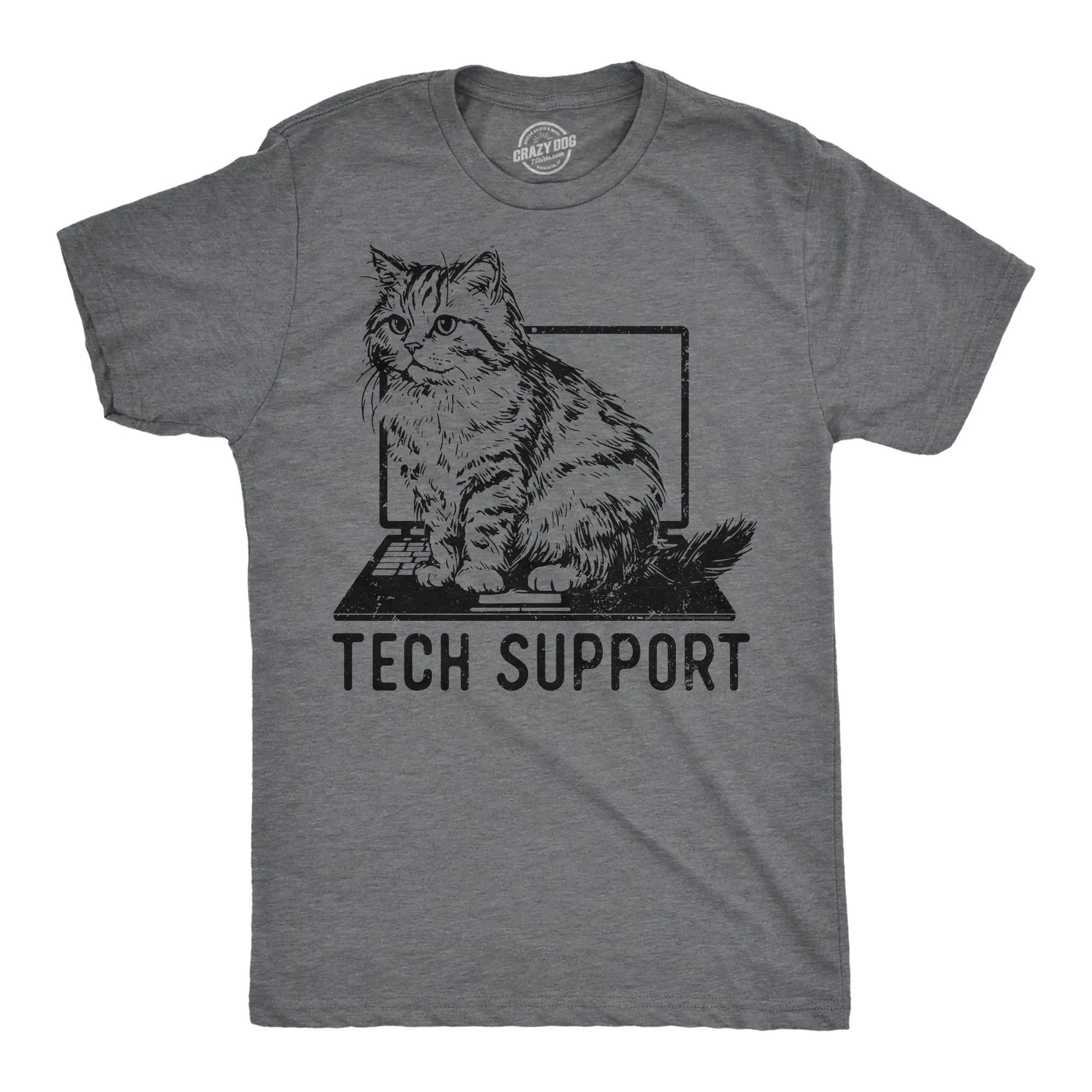 Tech Support Men's T Shirt sold by Crazy Dog T-Shirts
