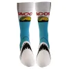 Mens Taco Shark Socks sold by Crazy Dog T-Shirts
