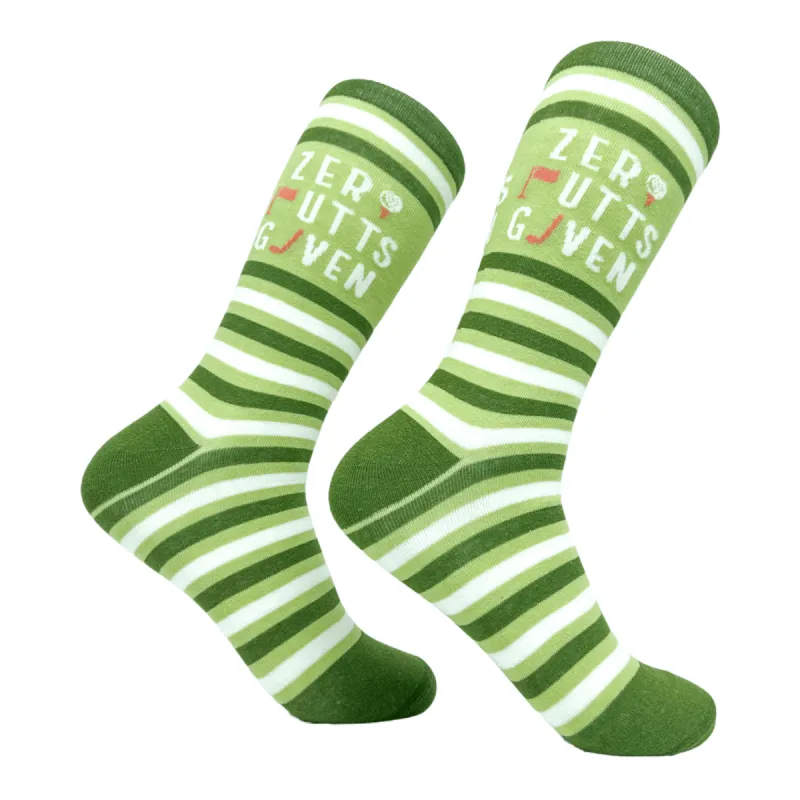 Men's Zero Putts Given Socks sold by Crazy Dog T-Shirts