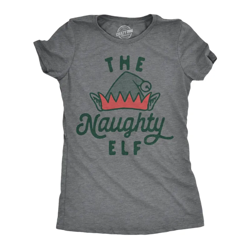 The Naughty Elf Women's T Shirt sold by Crazy Dog T-Shirts
