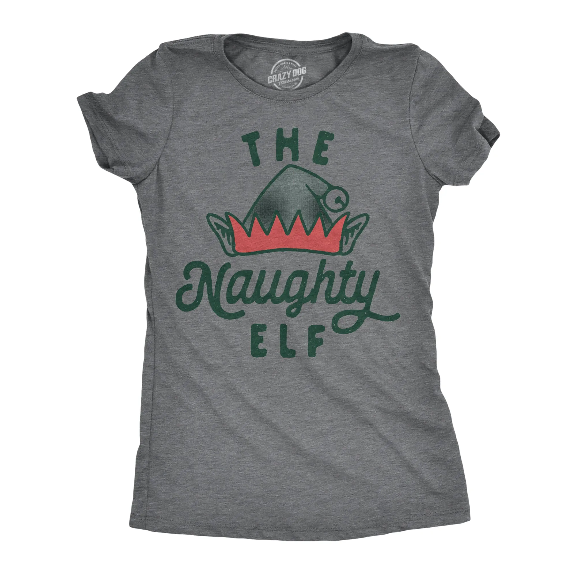 The Naughty Elf Women's T Shirt sold by Crazy Dog T-Shirts