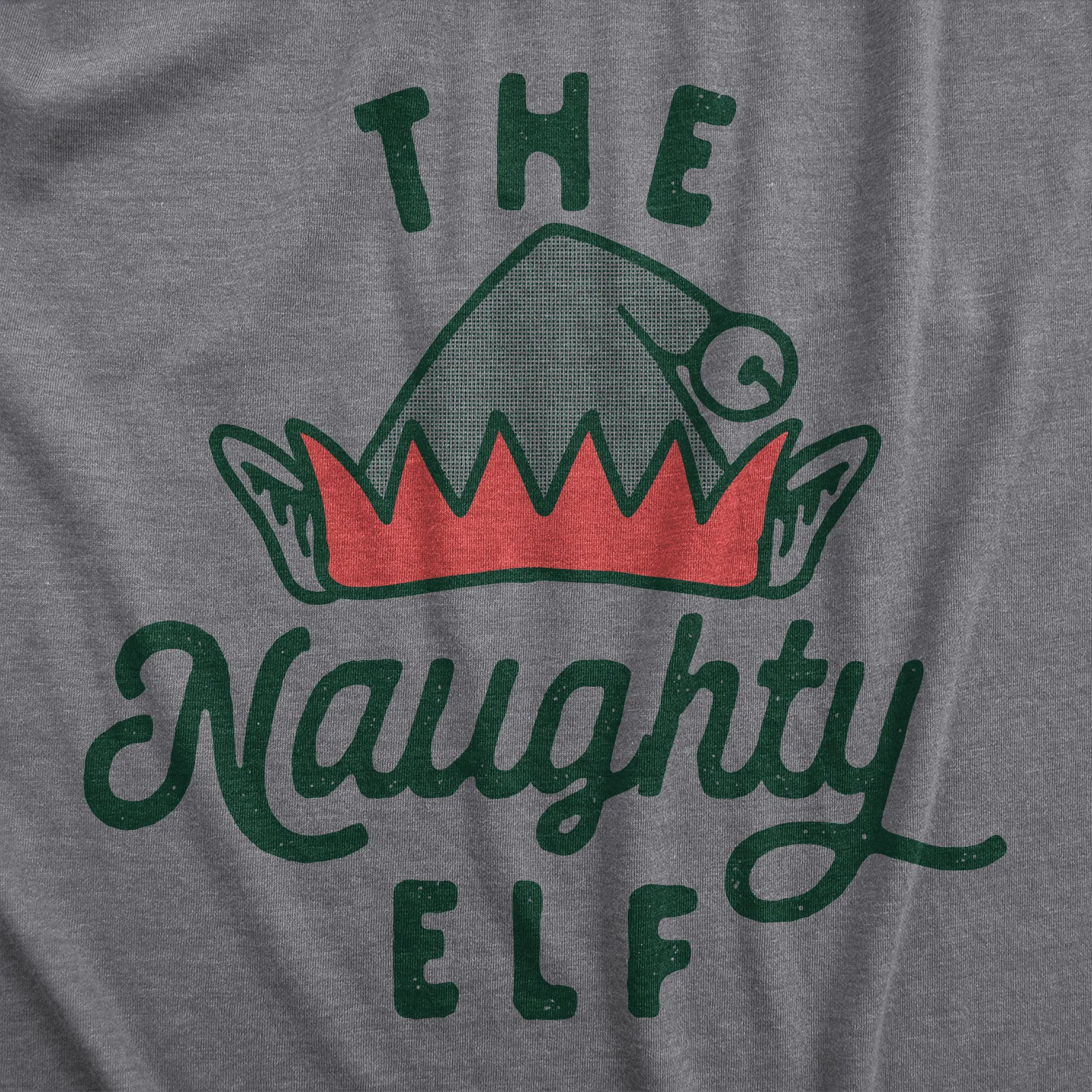 The Naughty Elf Women's T Shirt sold by Crazy Dog T-Shirts product image thumbnail 2