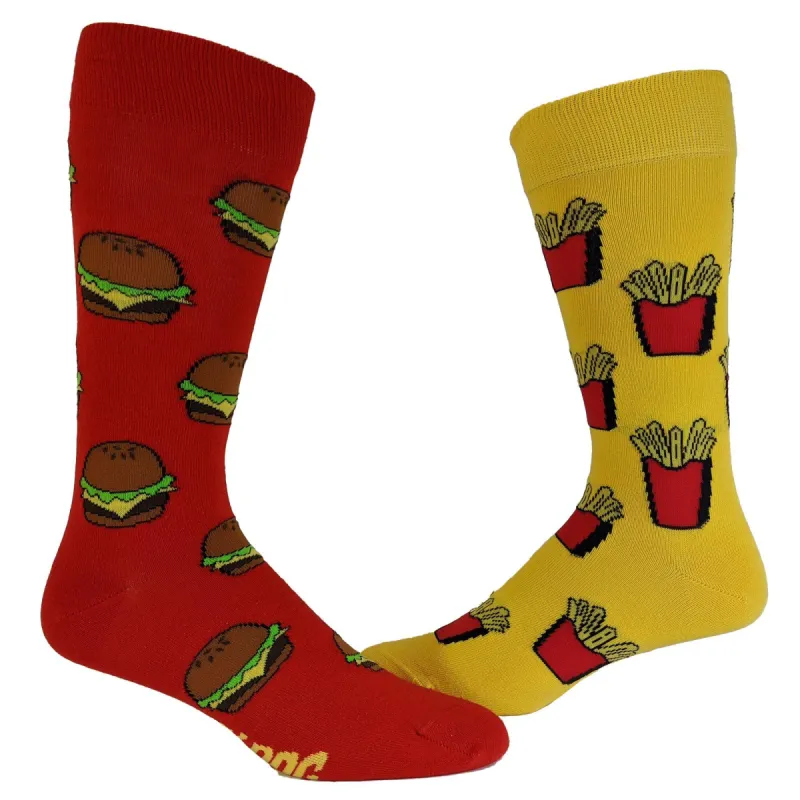 Womens Burgers And Fries Socks sold by Crazy Dog T-Shirts