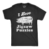 I Love Jigsaw Puzzles Men's T Shirt sold by Crazy Dog T-Shirts