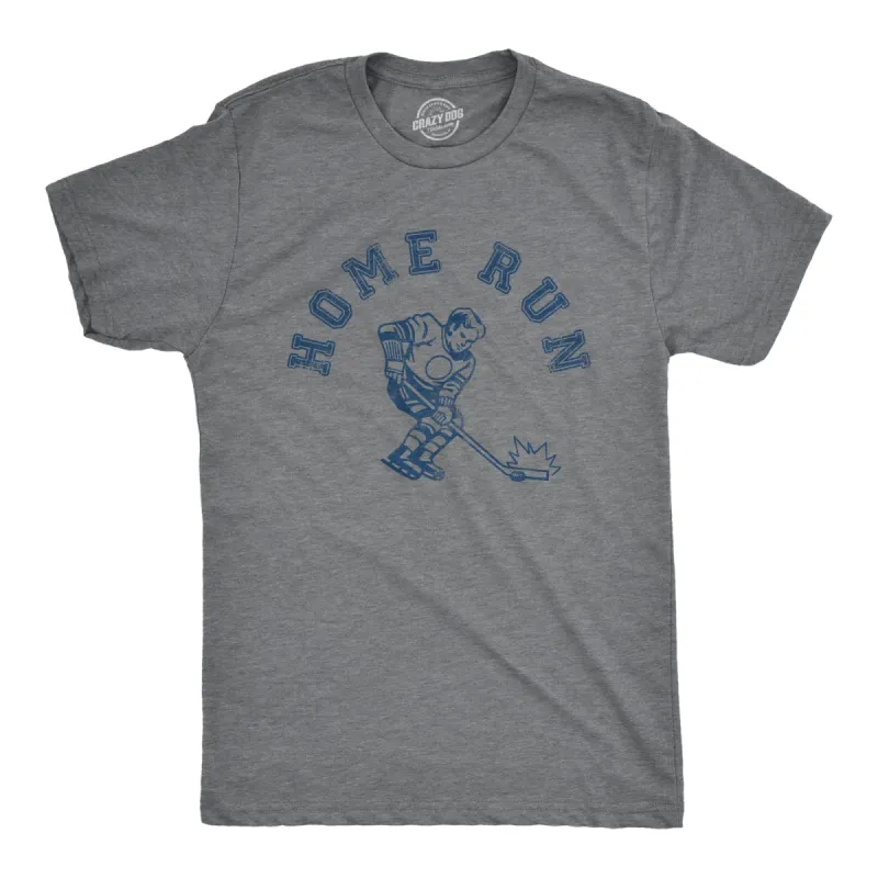 Home Run Hockey Men's T Shirt sold by Crazy Dog T-Shirts