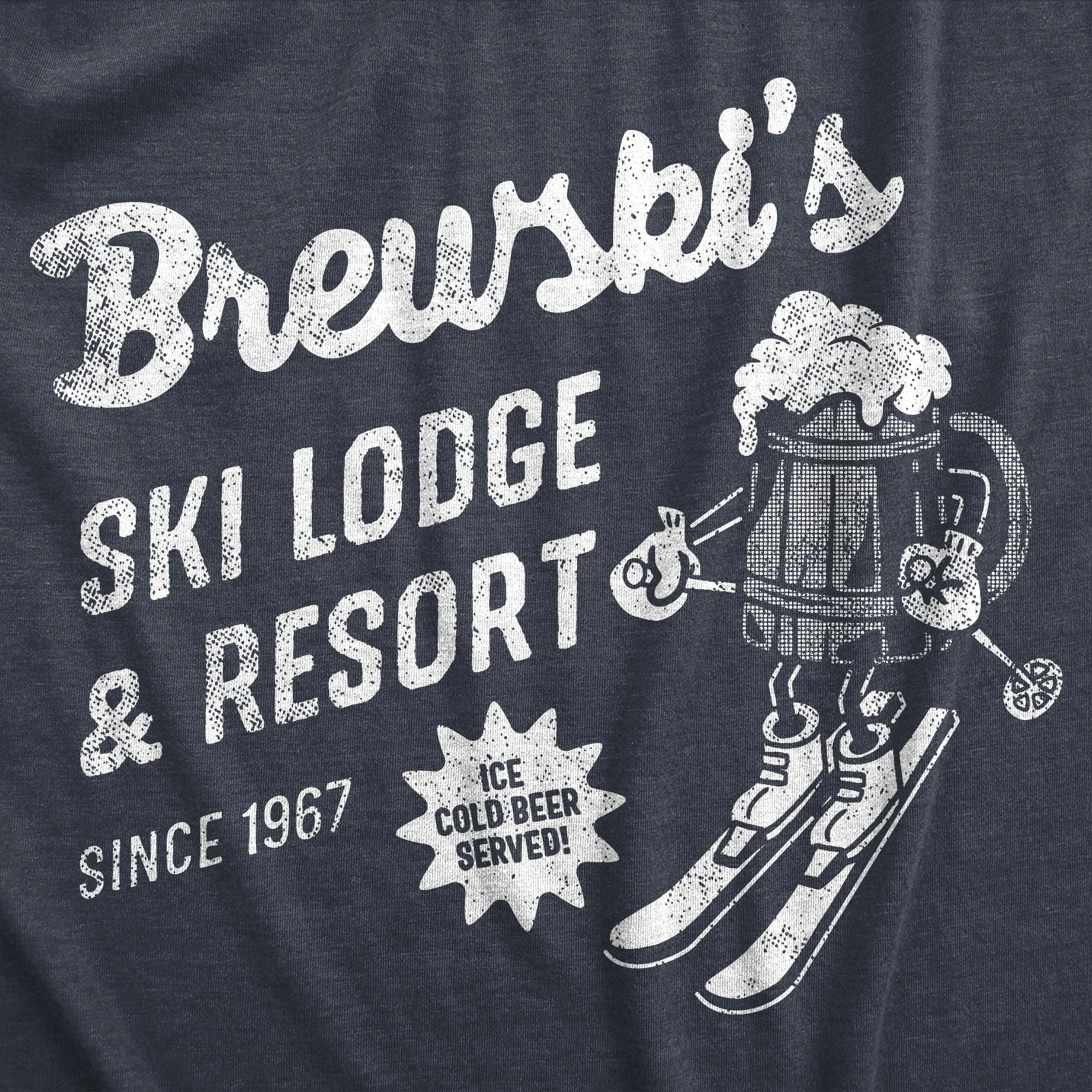 Brewskis Ski Lodge And Resort Men's T Shirt sold by Crazy Dog T-Shirts product image thumbnail 2