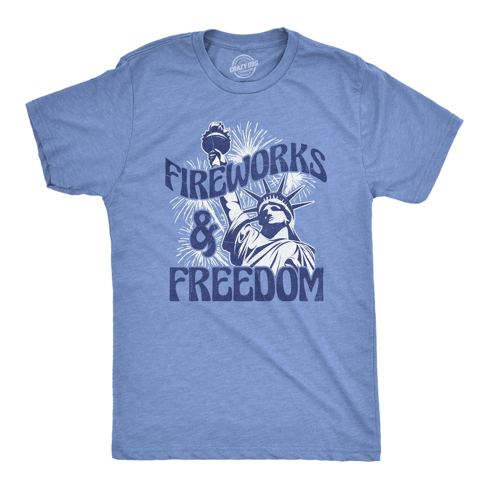 Fireworks And Freedom Men's T Shirt sold by Crazy Dog T-Shirts