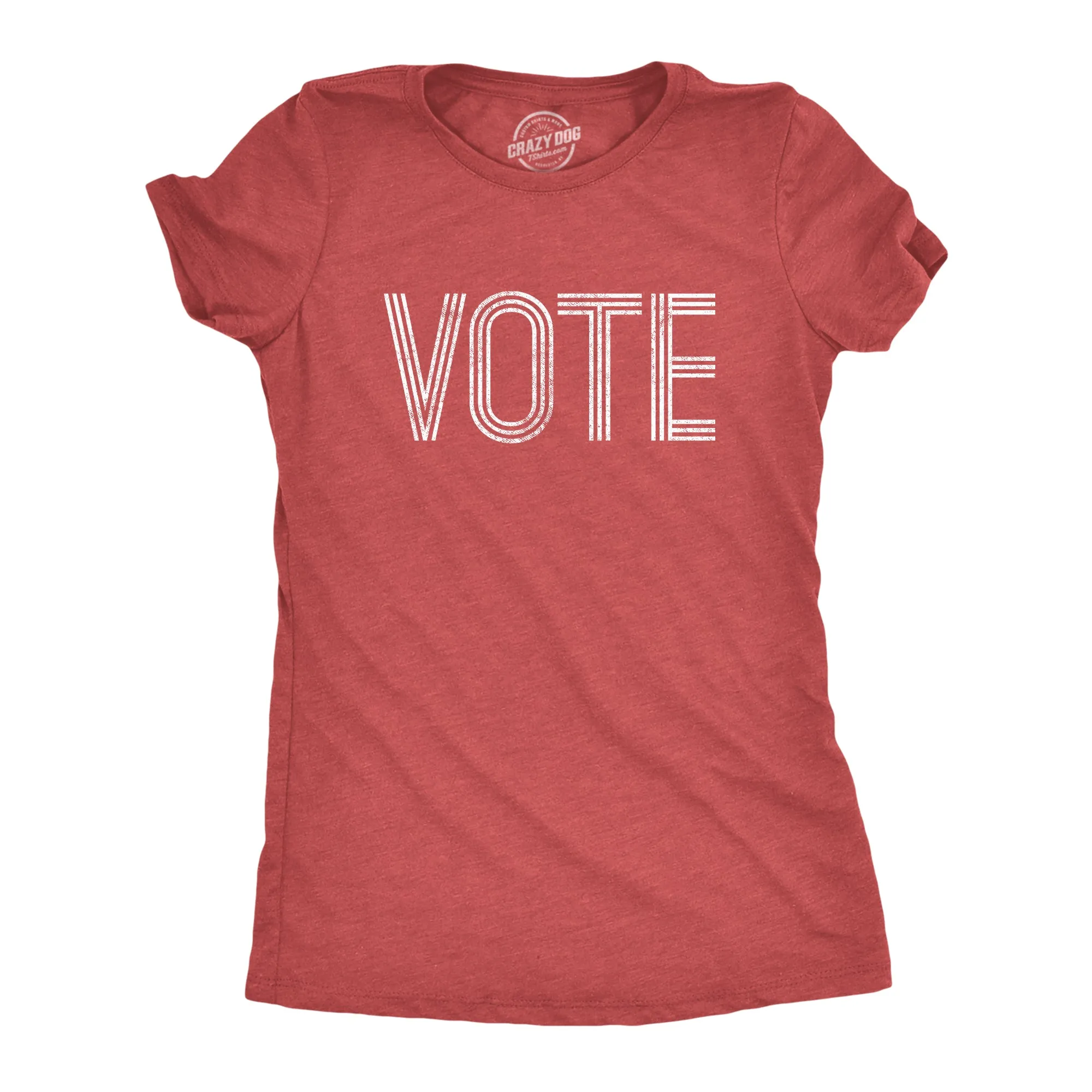 Vote Women's T Shirt sold by Crazy Dog T-Shirts product image thumbnail 3