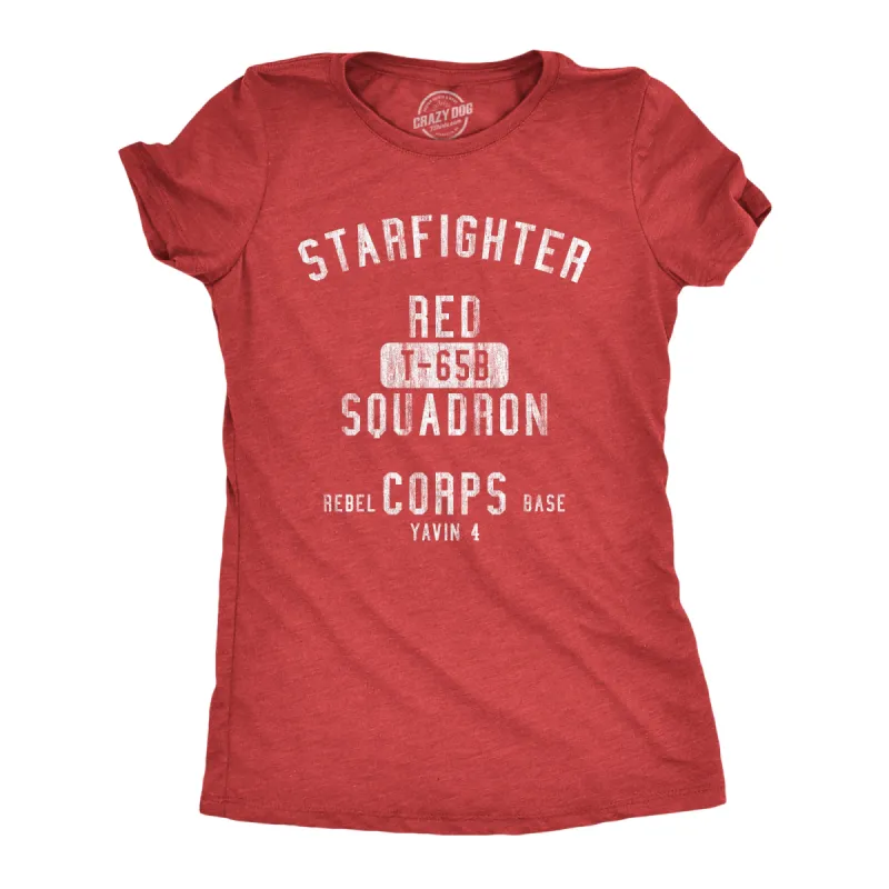 Starfighter Red Squadron Women's T Shirt sold by Crazy Dog T-Shirts