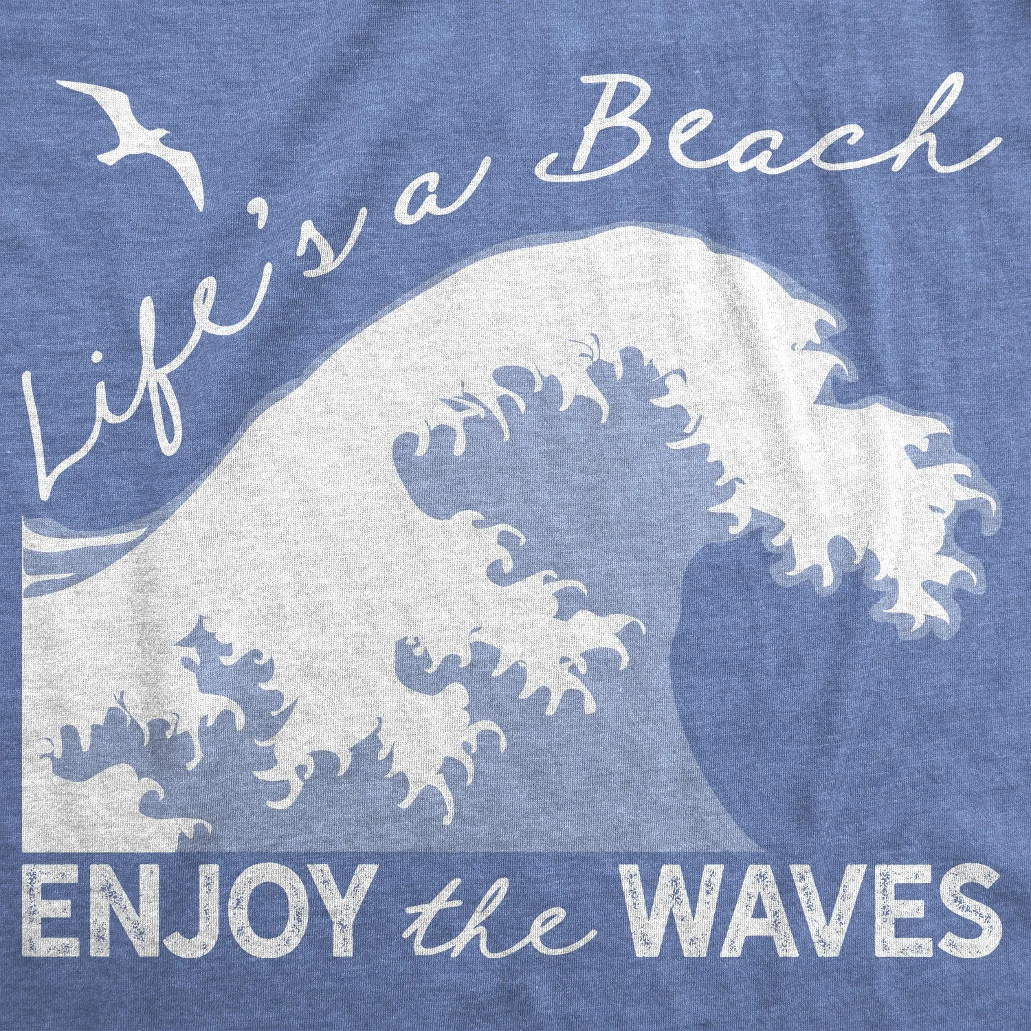 Life's A Beach Enjoy The Waves Women's T Shirt sold by Crazy Dog T-Shirts product image thumbnail 2