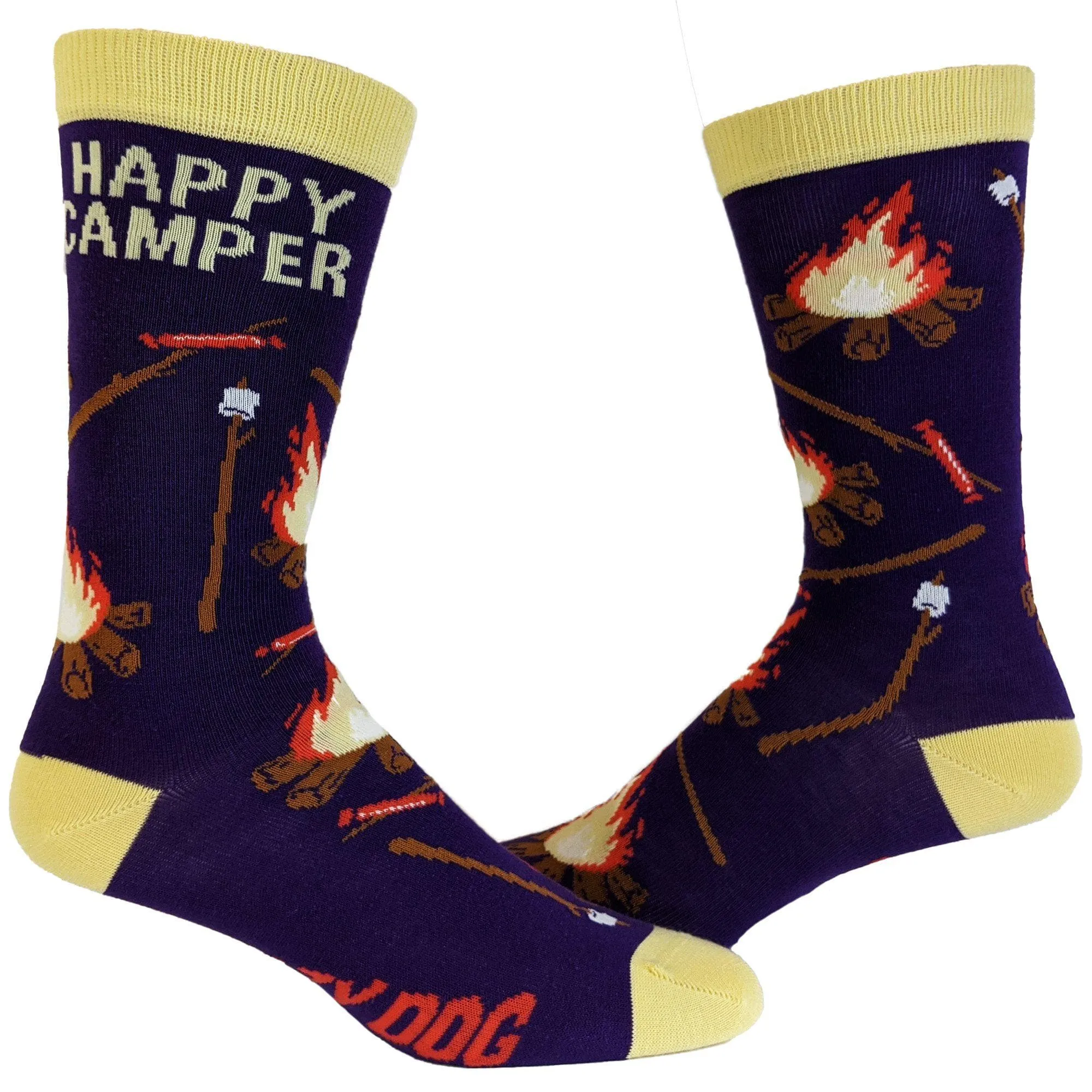 Womens Happy Camper Socks sold by Crazy Dog T-Shirts