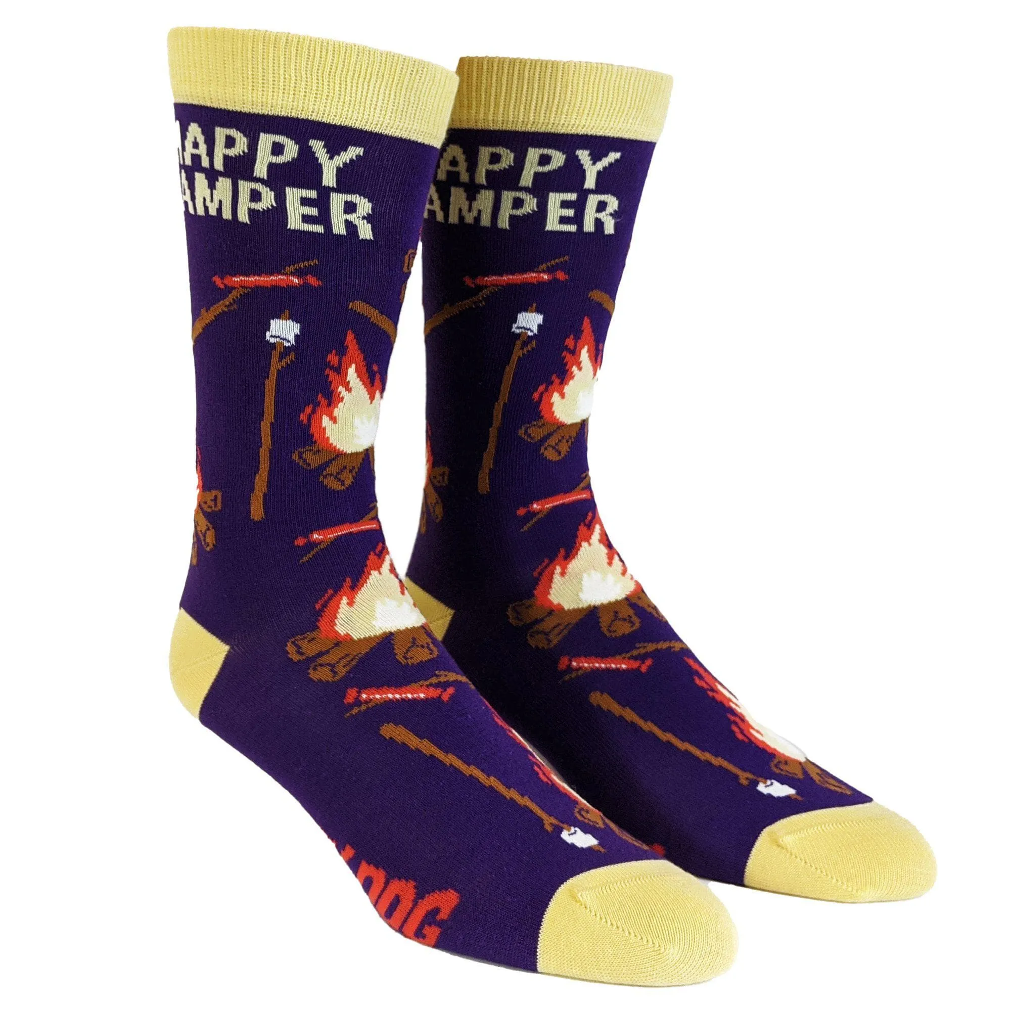 Womens Happy Camper Socks sold by Crazy Dog T-Shirts product image thumbnail 2